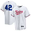 Custom #42 White 2025 Jackie Robinson Day MIN Baseball Shirt Top
