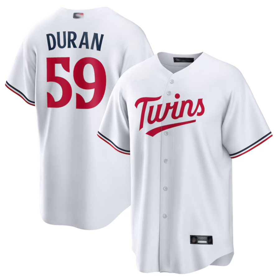 Custom #59 White MIN Baseball Shirt Top