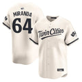 Custom #64 Cream MIN Baseball Shirt Top