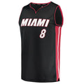 M.Heat #8 Markieff Morris Supporters Branded  2021-22 Fast Break Replica Jersey Icon Edition Black Stitched American Basketball Jersey