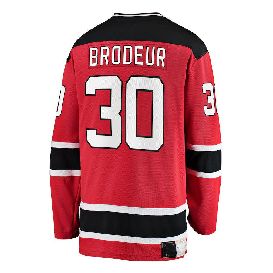 NJ.Devils #30 Martin Brodeur Supporters Branded Premier Breakaway Retired Player Jersey  Red Stitched American Hockey Jerseys