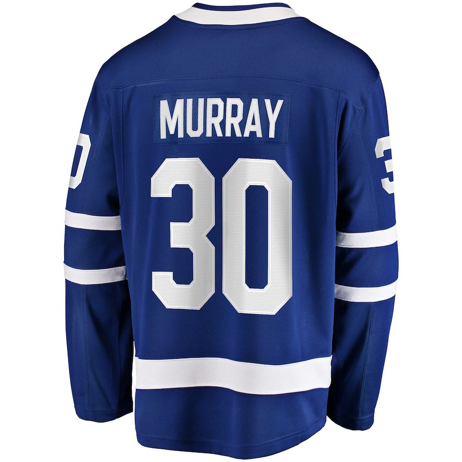 T.Maple Leafs #30 Matt Murray Supporters Branded Home Breakaway Player Jersey Blue Stitched American Hockey Jerseys