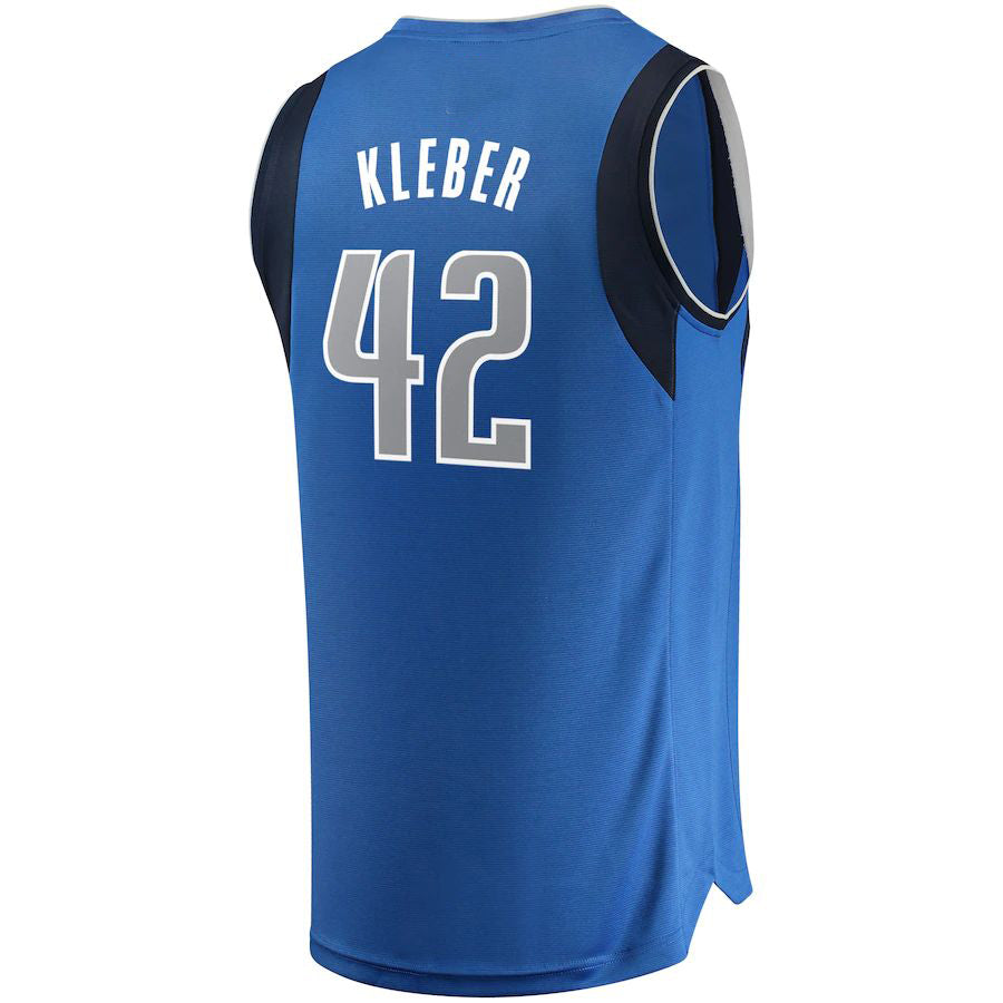D.Mavericks #42 Maxi Kleber Supporters Branded Fast Break Replica Team Color Player Jersey Royal Icon Edition Stitched American Basketball Jersey