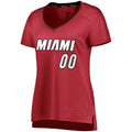 Custom M.Heat Supporters Branded Women's Fast Break Replica Red Statement Edition Stitched Basketball Jersey
