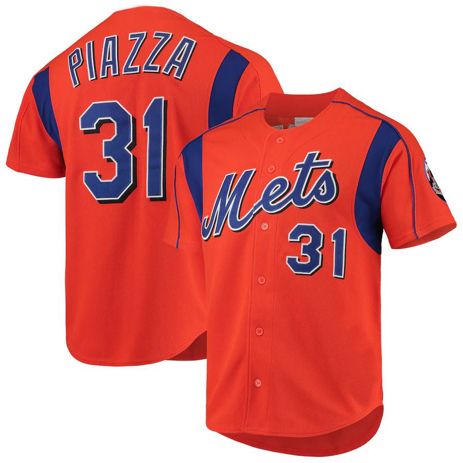 Custom #31 Orange NYM Baseball Shirt Top