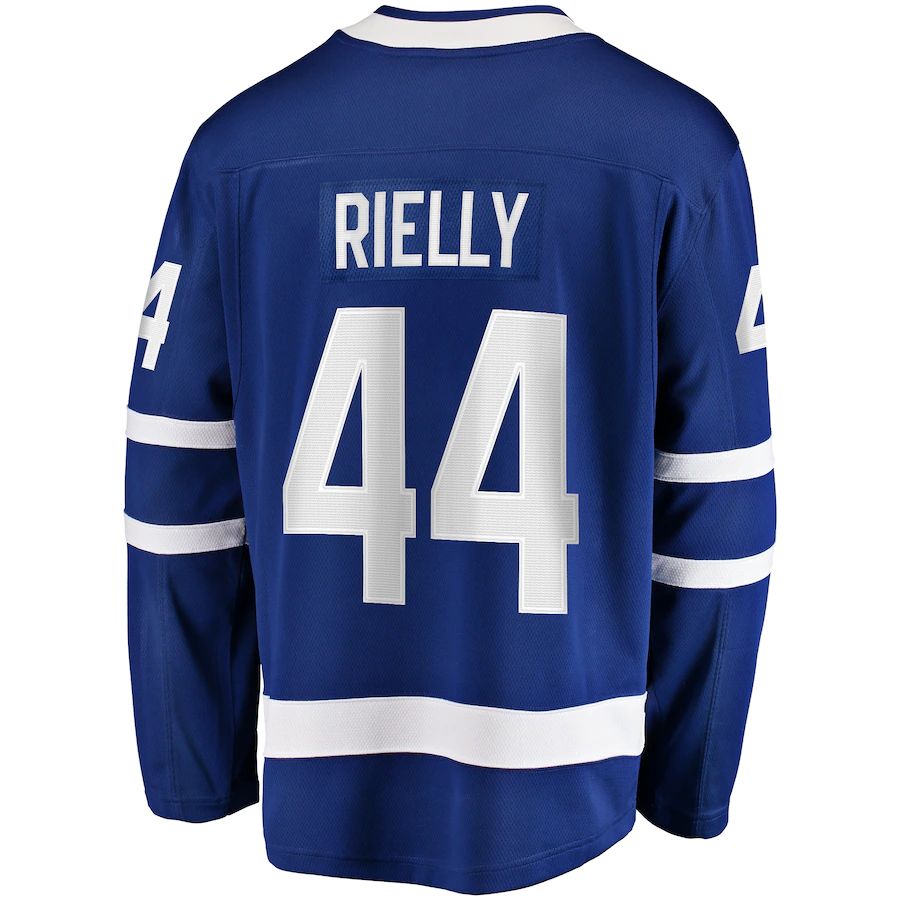 T.Maple Leafs #44 Morgan Rielly Supporters Branded Home Breakaway Player Jersey Blue Stitched American Hockey Jerseys