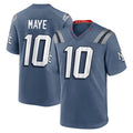 Custom #10 Blue NE Football Shirt Top