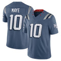 Custom #10 Blue NE Football Shirt Top