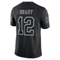 Custom #12 Black NE Football Shirt Top