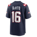 Custom #16 Navy NE Football Shirt Top