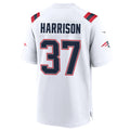 Custom #37 White NE Football Shirt Top