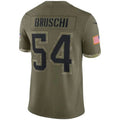 Custom #54 Olive NE Football Shirt Top