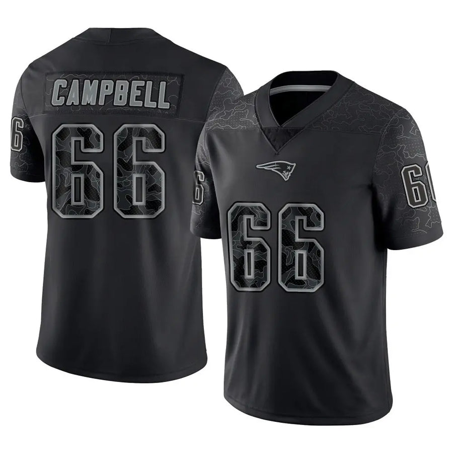 Custom #66 Black NE Football Shirt Top