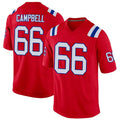 Custom #66 Red NE Football Shirt Top