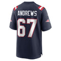 Custom #67 Navy NE Football Shirt Top