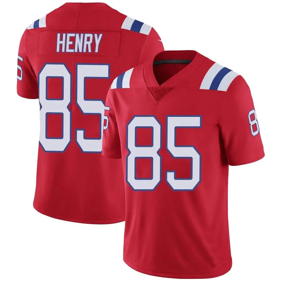 Custom #85 Red NE Football Shirt Top