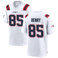 Custom #85 White NE Football Shirt Top