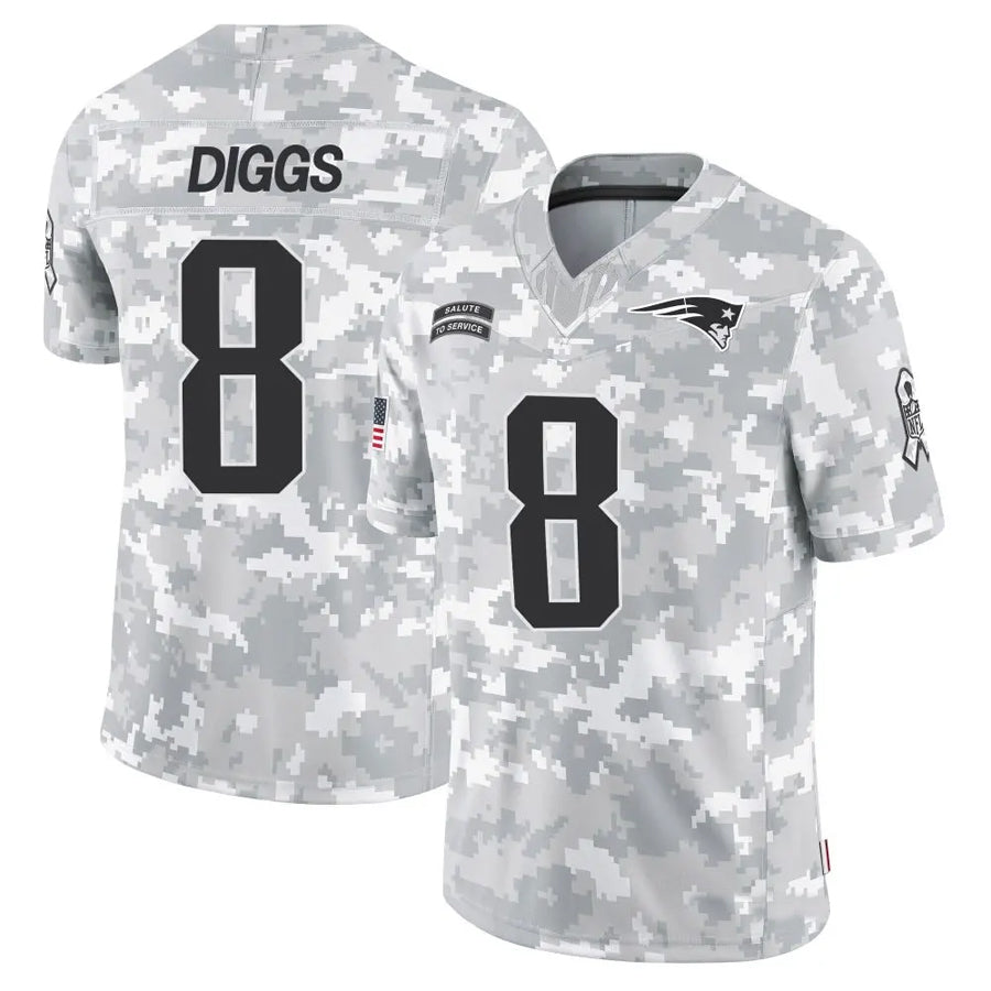 Custom #8 NE Football Shirt Top