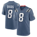 Custom #8 Blue NE Football Shirt Top