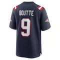 Custom #9 Navy NE Football Shirt Top