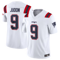 Custom #9 White NE Football Shirt Top