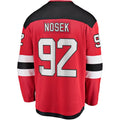 NJ.Devils #92 Tomas Nosek Supporters Home Breakaway Jersey - Red Stitched American Hockey Jerseys