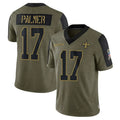 Custom #17 Olive NO Football Shirt Top