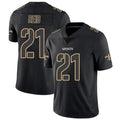 Custom #21 Black NO Football Shirt Top