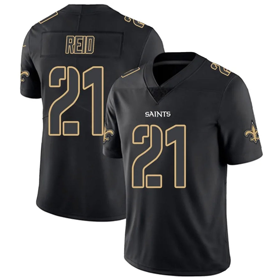 Custom #21 Black NO Football Shirt Top
