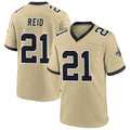 Custom #21 Gold NO Football Shirt Top