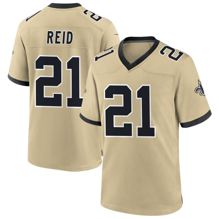 Custom #21 Gold NO Football Shirt Top