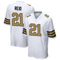 Custom #21 White NO Football Shirt Top