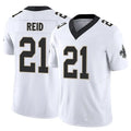 Custom #21 White NO Football Shirt Top