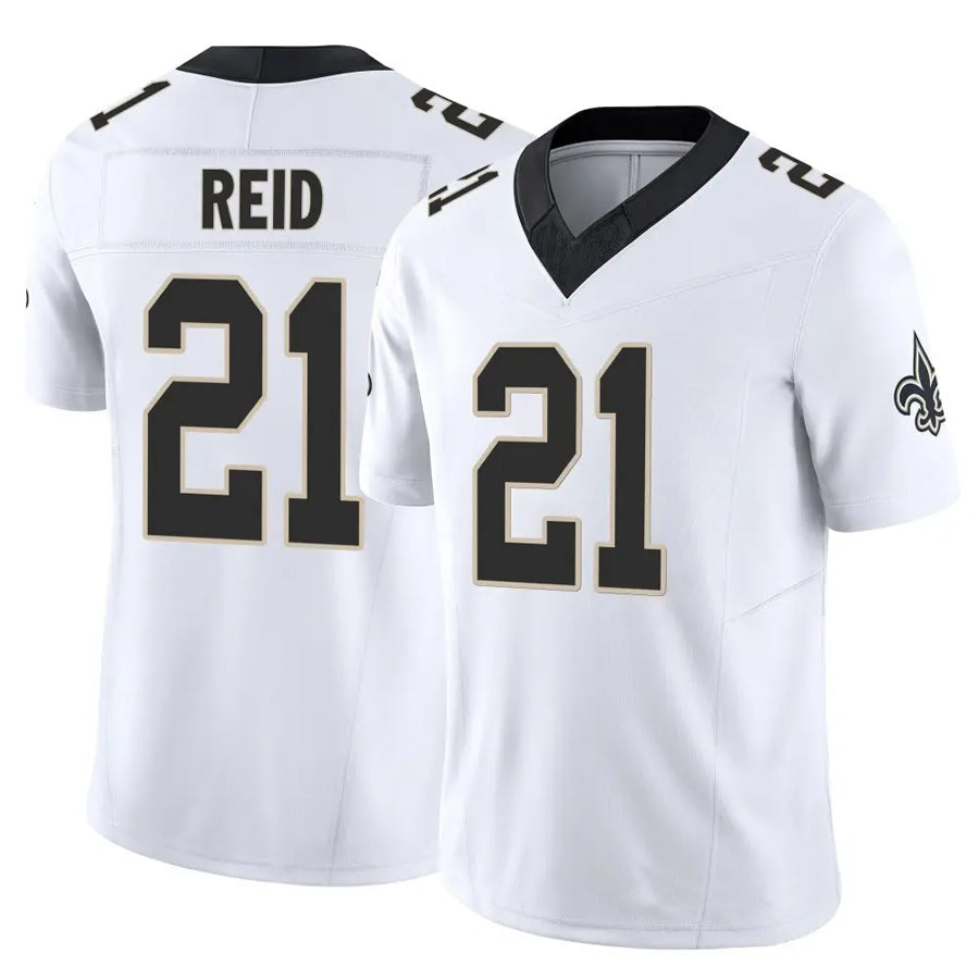 Custom #21 White NO Football Shirt Top