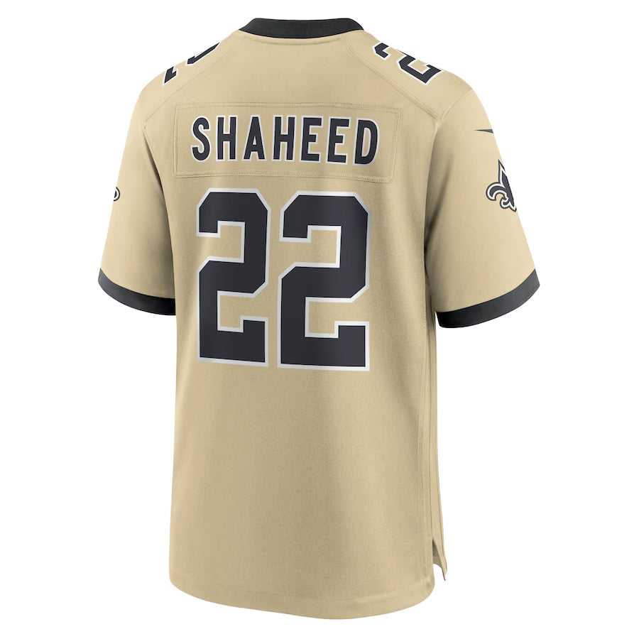 Custom #22 Gold NO Football Shirt Top
