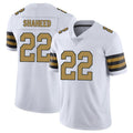 Custom #22 White NO Football Shirt Top