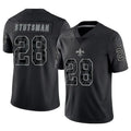Custom #28 Black NO Football Shirt Top