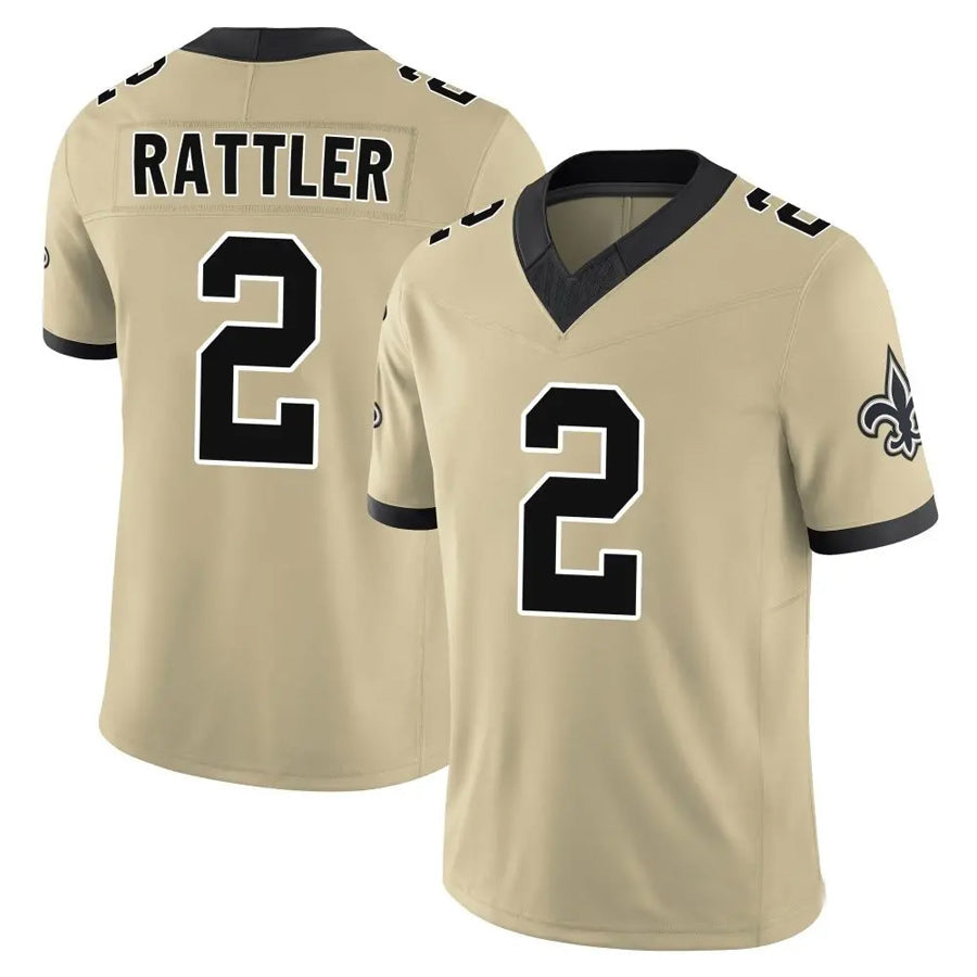 Custom #2 Gold NO Football Shirt Top