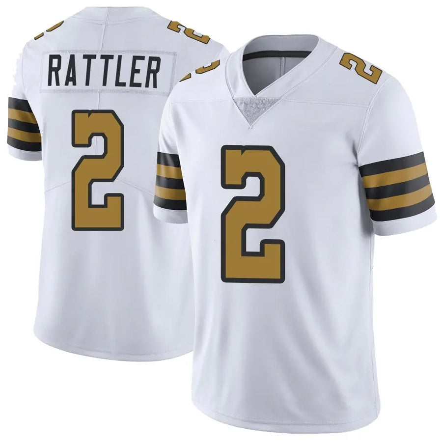 Custom #2 White NO Football Shirt Top