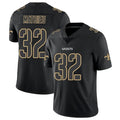 Custom #32 Black NO Football Shirt Top