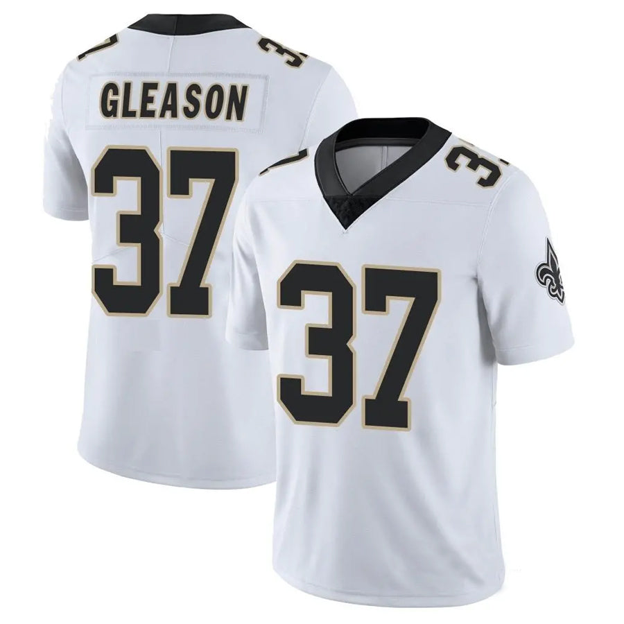 Custom #37 White NO Football Shirt Top