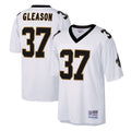 Custom #37 White NO Football Shirt Top
