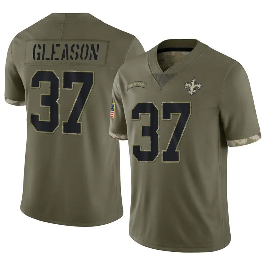 Custom #37 Olive NO Football Shirt Top