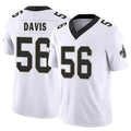 Custom #56 White NO Football Shirt Top