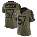 Custom #57 Olive NO Football Shirt Top