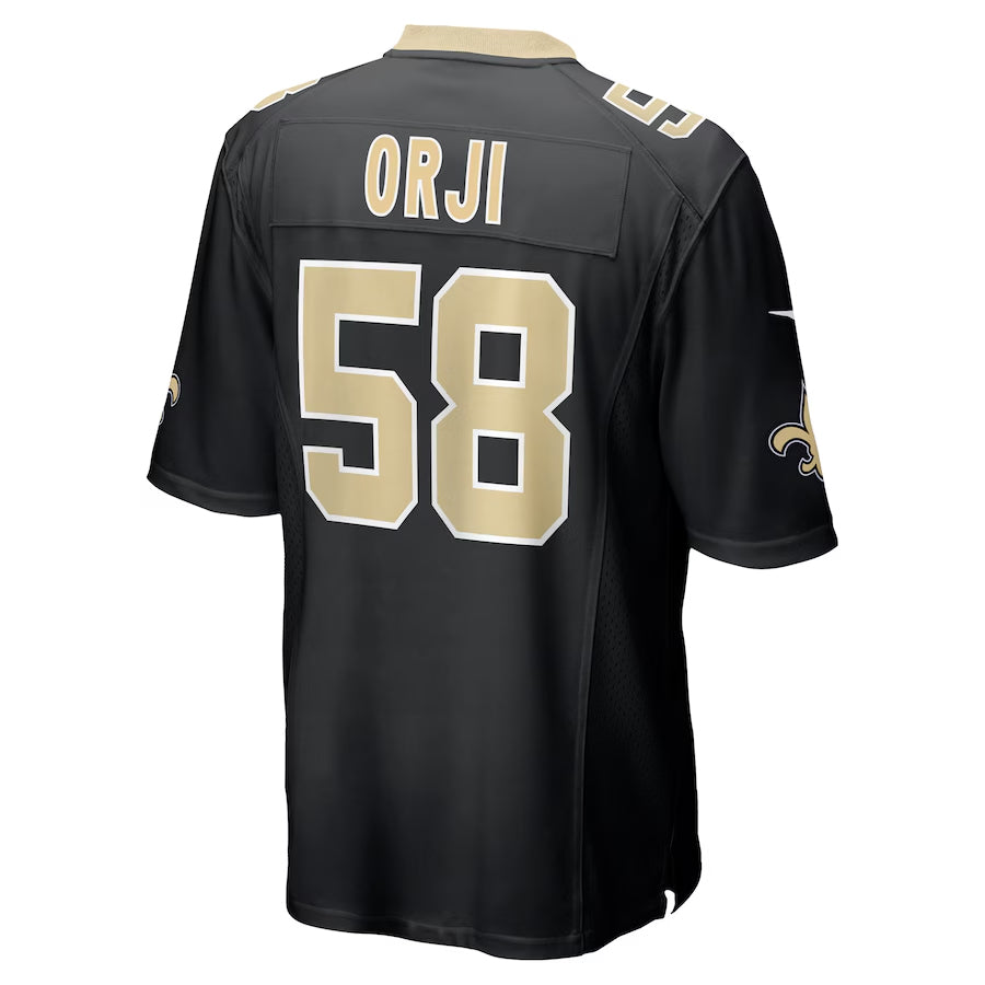 Custom #58 Black NO Football Shirt Top