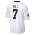 Custom #7 White NO Football Shirt Top
