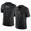 Custom #7 Black NO Football Shirt Top