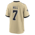 Custom #7 Gold NO Football Shirt Top