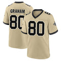 Custom #80 Gold NO Football Shirt Top